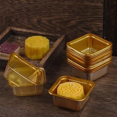 TEMU Pieces Of High-quality Pp Mooncake Packaging With Reinforced Inner Liners - , Parties, And Holidays. Suitable For Desserts And Snacks. Age Suitable: 14+ Years. Material: Pp (polypropylene)