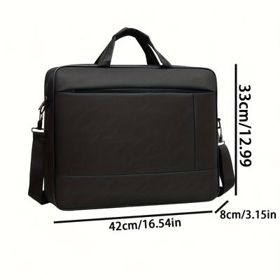 TEMU 1pc Portable Computer Bag, Business Laptop Bag, Large Capacity Briefcase