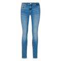 Skinny-fit-Jeans TOMMY JEANS "Tommy Jeans - Damenjeans SOPHIE Low Waist Skinny Fit" Gr. 28, Länge 34, blau (denim medium) Damen Jeans Röhrenjeans mit niedriger Leibhöhe