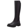 Stiefel REMONTE, Damen, Gr. 37, XS-Schaft, schwarz, Leder, Lederimitat, Elastischer Einsatz, unifarben, klassisch, Schuhe, Blockabsatz, Businessmode, Langschaftstiefel, Schafthöhe ca. 37 cm