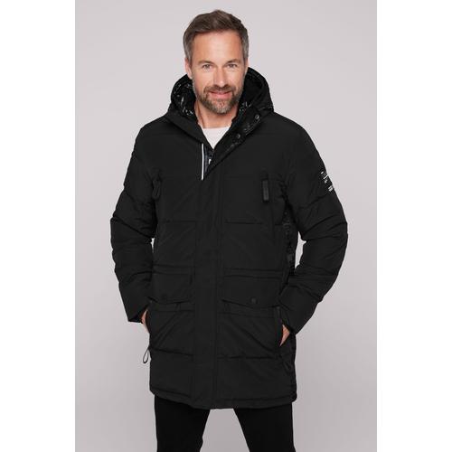 Parka CAMP DAVID Gr. L, schwarz Herren Jacken mit Windbreaker-Bündchen