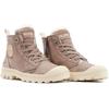 Winterboots PALLADIUM "PAMPA HI ZIP WL", Damen, Gr. 40, braun, Leder, sportlich, Schuhe, Winterschuhe, Schnürboots, Winterstiefel, Snowboots, gefüttert
