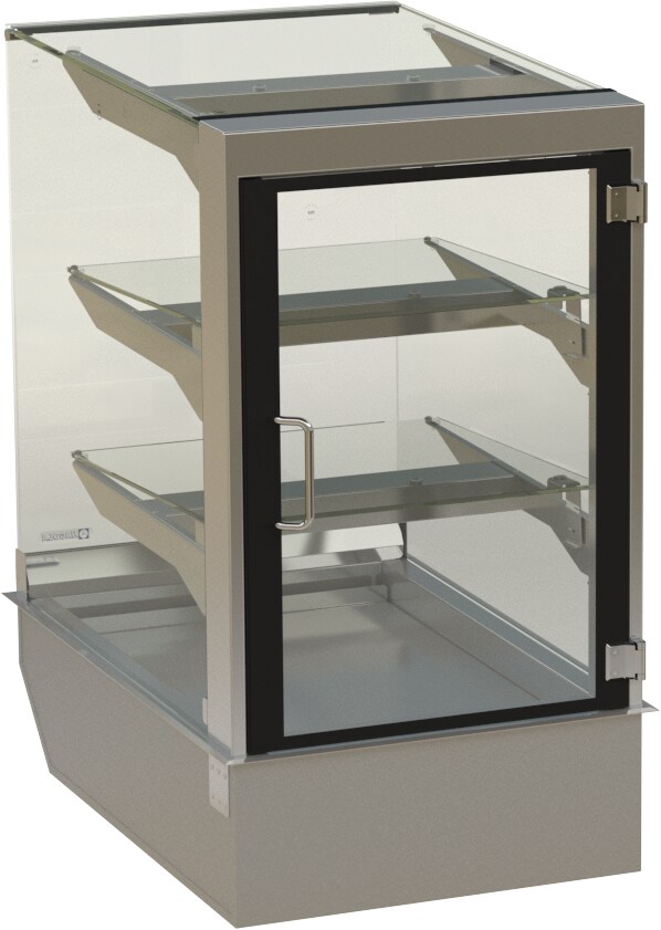 Showcase "Stockholm" eckig, für 1 KB, 3 Auslagen 530x710/200x792mm (BxHxT), Drehtür rechts für Zentralkühlung Image