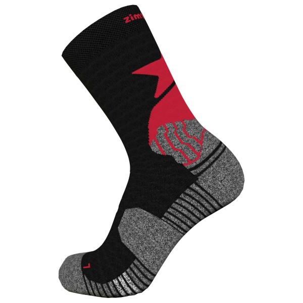 Zimtstern - Techsockz MTB Performance Sock - Multifunktionssocken 40-43 | EU 40-43 schwarz