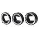 Auto Focus Macro Extension Tube Ring Set, 10mm 16mm 21mm Macro Metal Extension Tube Adapter Ring for Sony E Mount Lenses Macro Photography