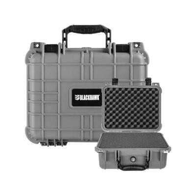 BlackHawk Compact 13.37in Waterproof Gear Hard Case w/ Foam Gray Standard BH00001-GRA