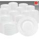 240er Set Essteller Ebro tief 23,5cm Hartglas Suppenteller weiß Teller Geschirr