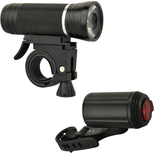 Fahrradbeleuchtung FISCHER FAHRRAD, schwarz, Fahrradbeleuchtung