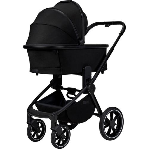 Kombi-Kinderwagen MOON ""Resea+"" schwarz (onyx) Baby Kinderwagen mit Sportsitz