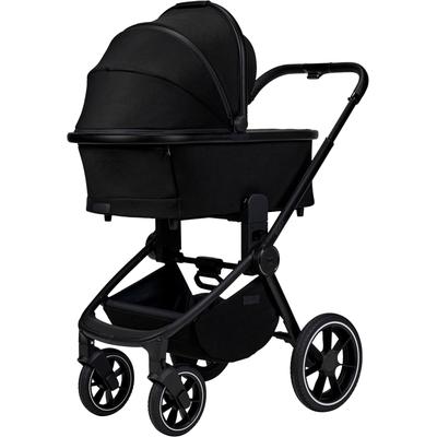 Kombi-Kinderwagen MOON "Resea+", Baby, schwarz (onyx), Polyester, Kinderwagen, mit Sportsitz Image