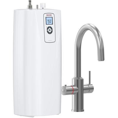 Untertisch-Trinkwassersystem STIEBEL ELTRON "Kochendwassergerät HOT 2.6 N Premium + 3in1 b gebürstet", weiß, Wasserbereitergeräte, Set mit Heißwassergerät und speziellem Wasserhahn für die Küche Image