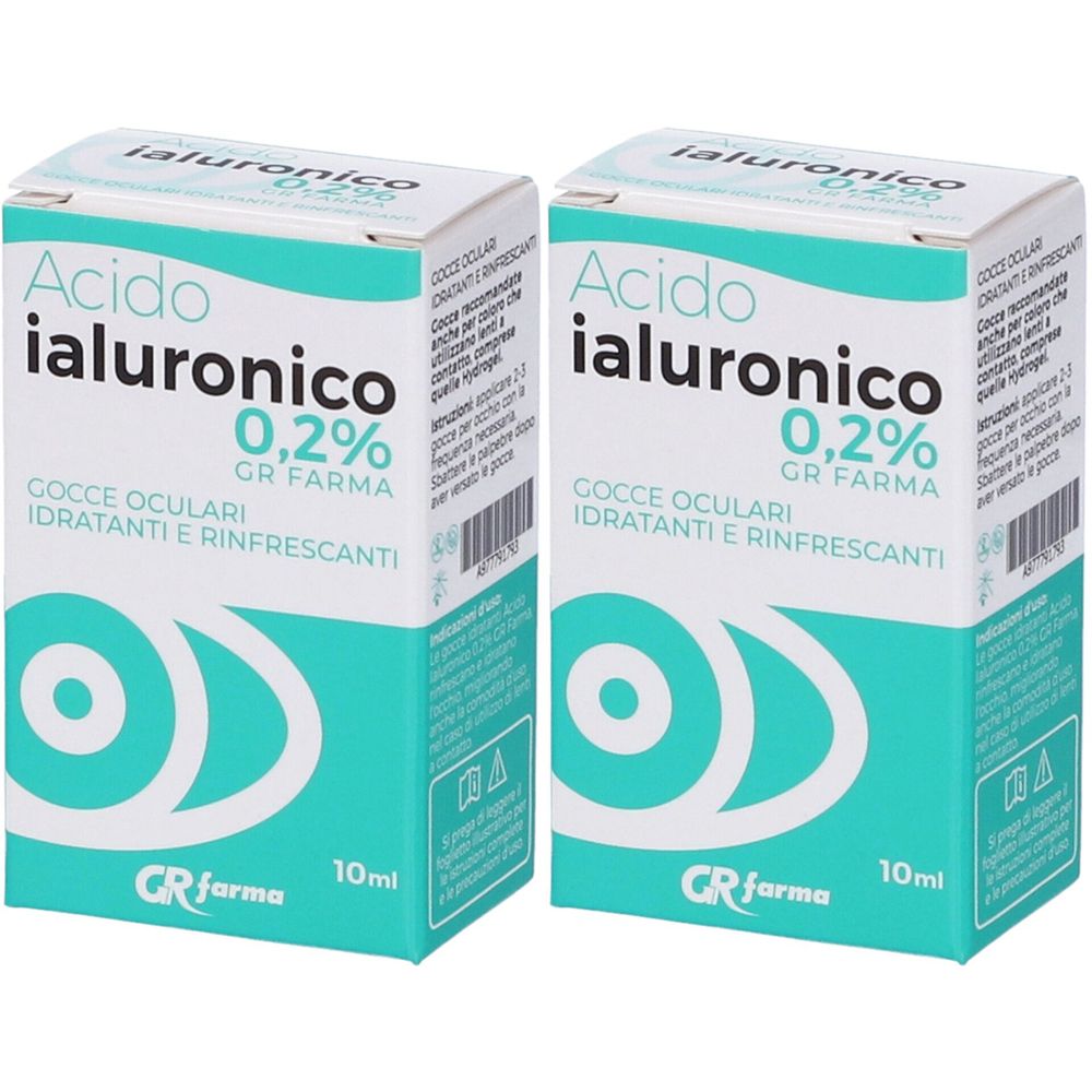 Acido Ialuronico Gocce Oculari Idratanti E Rinfrescanti 2x10 ml oftalm