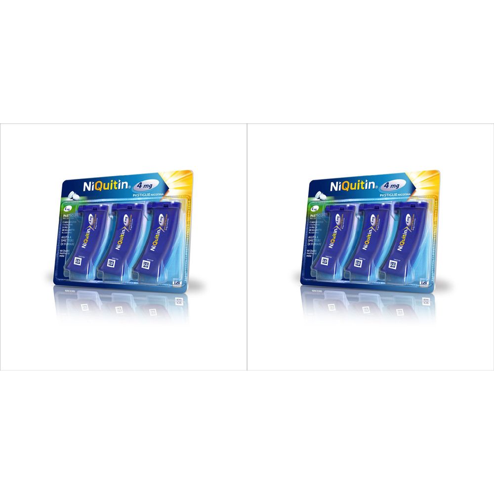 NIQUITIN 4 mg Pastiglie Menta Set da 2 2x60 pz