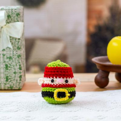 Cute Elf,'Whimsical Elf-Themed Crocheted Christmas Decorative Accent'