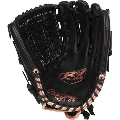 Rawlings R9 Series 12.5" Fastpitch Softball Glove - Right Hand Throw - Black Black
