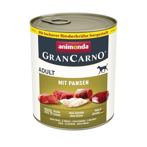 6x 800g animonda GranCarno Original Adult Pansen Hundefutter nass