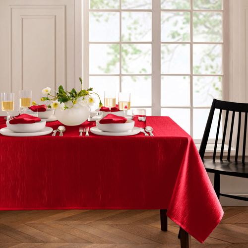 Branam Rectangle Tablecloth, 60 x 84, Red