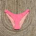 J. Crew Swim | J Crew Bikini Bottom Sz Medium Curved Waist Cheeky Bikini Bottom Pink | Color: Pink | Size: M