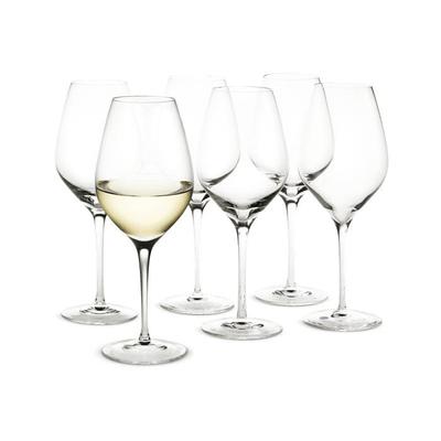 Holmegaard Cabernet White Wine Glass, Clear, 6 pcs. - 12.2 oz