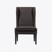 Side Chair - Latitude Run® Grey Polyester Side Chair w/ Nailhead Trim & 4 Legs brownPolyester in Charcoal | 45.63" H X 28.50" W X 26.25" D | Wayfair