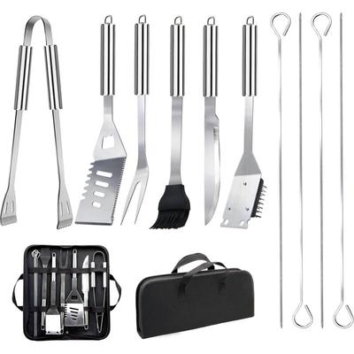 Freosen - 11-teiliges professionelles Grillbesteck-Set, praktisches Grillzubehör mit tragbarer Image