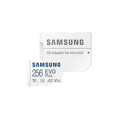 Samsung - Evo Plus 256 gb microSDXC Speicherkarte (2021) (130 MB/s, Class 10, U3) (MB-MC256KA/EU)