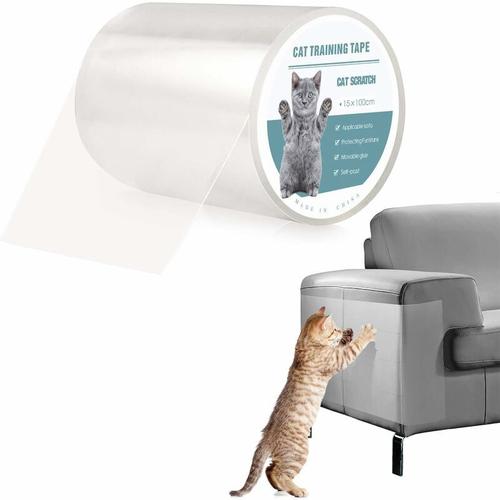 Schutz-Aufkleber für Sofa, Katze, Anti-Klauen-Aufkleber, transparente Aufkleberrolle mit