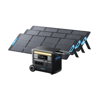 Anker SOLIX F2000 Solargenerator + 3× 200W Solarpanel