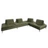 KAWOLA Sofa WIOLO Ecksofa velvet moosgrün