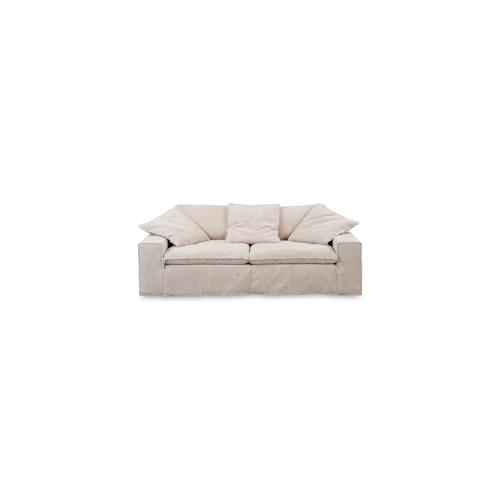 KAWOLA Sofa NETTA 3-Sitzer Bezug abziehbar Cord cremeweiß