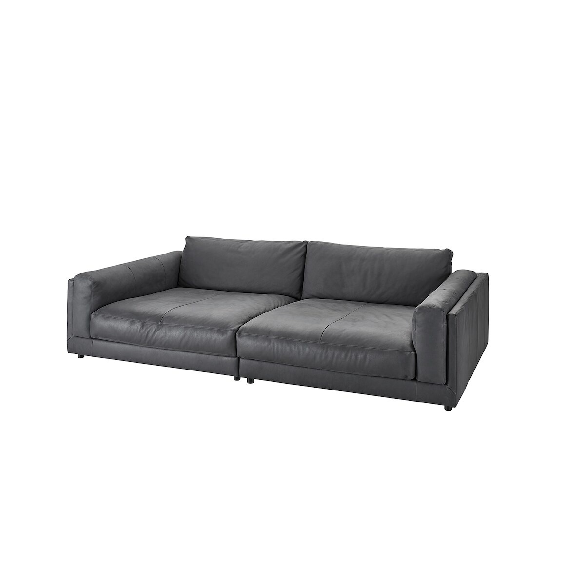 KAWOLA Big Sofa RAINA Leder anthrazit Image