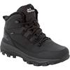 Outdoorwinterstiefel JACK WOLFSKIN "EVERQUEST TEXAPORE MID M", Damen, Gr. 42,5, schwarz, Leder, Textil, sportlich, Schuhe, Winterboots, Snowboots, Winterschuhe, wasserdicht & gefüttert