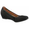 Pumps GABOR "KRETA", Damen, Gr. 40, schwarz, Ziegenveloursleder, unifarben, klassisch, Schuhe, Keilabsatz, Halbschuh, Schlupfschuh, in bequemer Weite G (= weit)