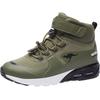 Sneaker KANGAROOS "KX-Hydro", Gr. 33, bunt (schwarz, olivgrün), Synthetik, Textil, sportlich, Schuhe, Sneakerboot, Winterschuh, wasserdicht