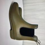 J. Crew Shoes | J Crew Chelsea Rain Boots Army Green Women’s Size 6 Ankle Booties | Color: Green | Size: 6