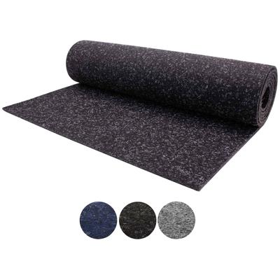 Nadelvliesteppich "TURBO", grau (anthrazit), B:200cm H:5mm L:1750cm, Nadelfilz, PRIMAFLOR-IDEEN IN TEXTIL, Teppiche, robust und strapazierfähig, fußbodenheizungsgeeignet, Kurzflor Teppich Image
