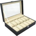 Hofuton Boîte à Montres/Écrin à Montres/Coffret à Montres/Présentoir à Montres/Boîte à Bijoux,