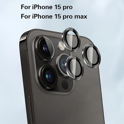 TEMU 1 Pack 3d Metal Ring Camera Protector Cover For 15 Pro Max 14 13 For 15 Plus Reduce Daily Scraping Rear Lens Film Protect