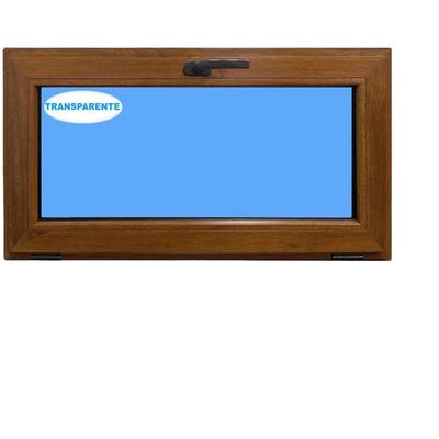 Eco-blu - pvc-u Fenster 800X500 Goldene Eiche Oszillierendes Oszillierendes Glas Transparentes Glas Image