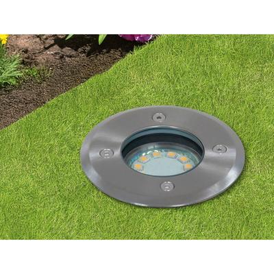 Led Bodeneinbaustrahler für Außen, rund, belastbar bis zu 800 kg Image