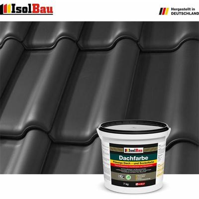 Dachfarbe Schwarz 7 kg Sockelfarbe Fassadenfarbe Dachbeschichtung ral Farbe Image