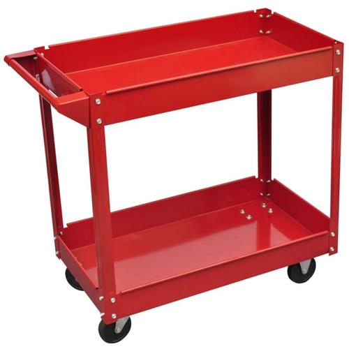 Werkstattwagen 100 kg Rot Vidaxl