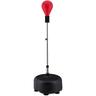 Punching Ball, Adulti, Giovani, Base da Riempire, h: 135-153 cm, Sacco da Terra, da Box, Nero/Rosso