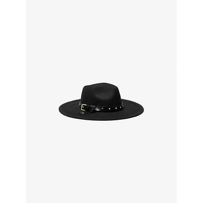 Michael Kors Studded Wool Fedora Black M-L