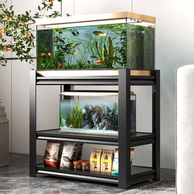 40-50 Gallon Fish Tank Stand - Metal Aquarium Stand, Adjustable Heavy Duty Reptile Tank Stand