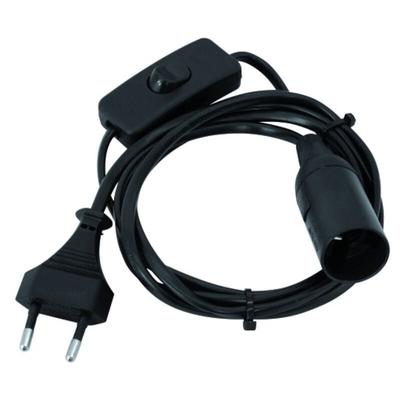 51100665 Lampenfassung E14 230 v 60 w mit Eurostecker, mit Wippschalter - Eurolite Image