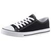 Sneaker ANISTON SHOES, Damen, Gr. 39 (5,5/6), schwarz, Textil, sportlich, Schuhe Canvassneaker Sneaker low Skaterschuh, Freizeitschuh, Schnürschuh - NEUE KOLLEKTION