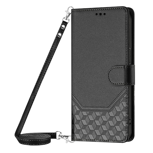 Handy Hülle Handyhüllen Für Samsung Galaxy S26 Ultra Plus S25 S24 S23 S22 S23 FE S21 Ultra Plus S20 A55 5G A35 5G Brieftaschenhülle Magnetisch mit Trageriemen Mit Handgelenkschlaufe Retro TPU PU-Leder Image