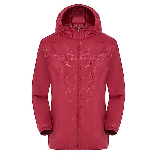Damen Softshelljacke Wanderjacke Sommer Frühling Draussen Sonnenschutz Winddicht Leichte Jacke Windjacke Reisen Weinrot Schwarz Weiß Gelb Rosa Image