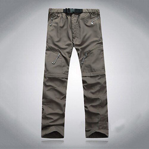 Herren Kampfhosen Cargohosen Abzippbare Hosen Wanderhosen Militär Frühling Herbst Außen Normale Passform Wasserdicht Schnelltrocknend Atmungsaktiv Hosen Elastischer Bund Schwarz Armeegrün Jagd Image